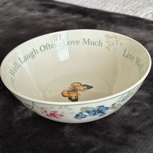 Lenox Butterfly Meadow Large Serving Bowl NWT